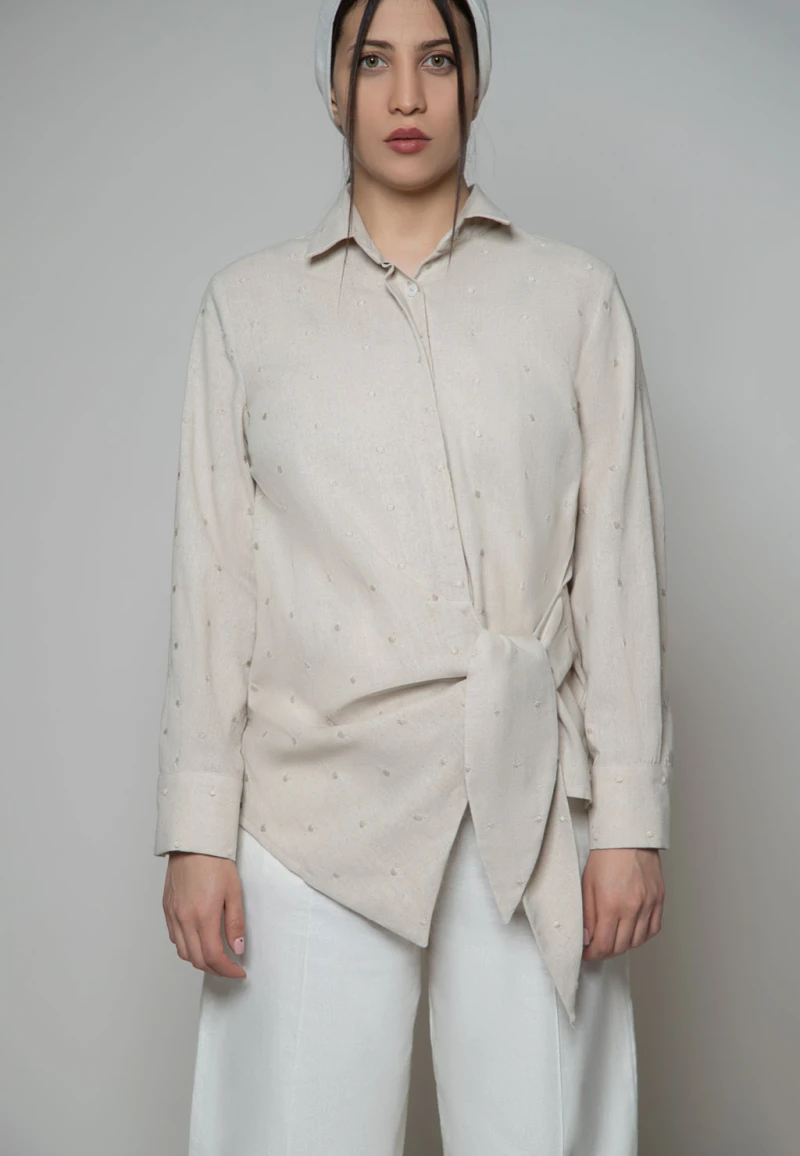 شومیز کنفی گره ای