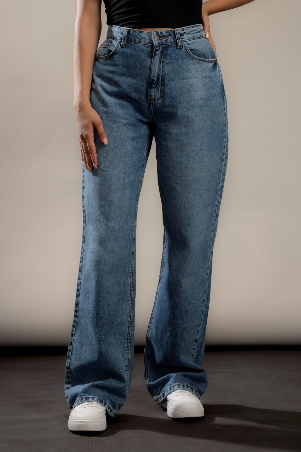 شلوار جین راسته آزاد