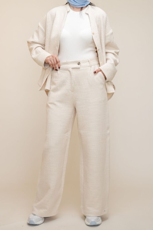 شلوار ست لینن ضخیم